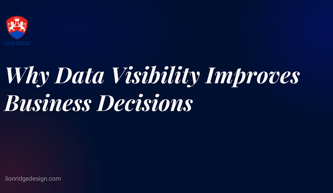 Why Data Visibility Improves Business Decisions